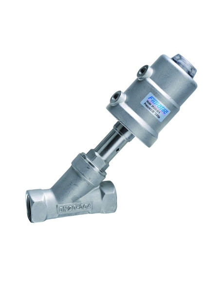2KS200 zawór kątowy Fluidtec ze stali nierdzewnej