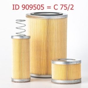 909505 Alternatywny filtr powietrza C 75/2 do pompy próżniowej, kompresora, dmuchawy bocznokanałowej Becker